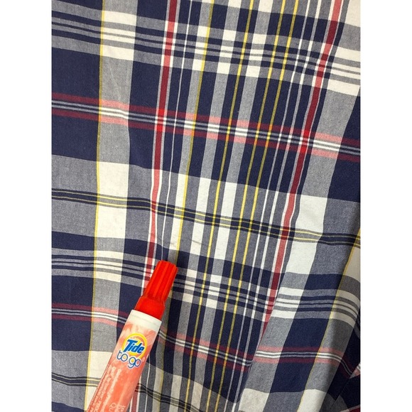 LRL Lauren Ralph Lauren Active‎ Plaid Shorts Women 14 Red & Blue Golf Bermudas - Picture 3 of 13